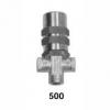 Pumptec 70051 Pressure Regulator 0-500 PSI - 1/4 F 3 Inlet Bypass Ports MV500 Locking Nut Under cap Mytee C313C
